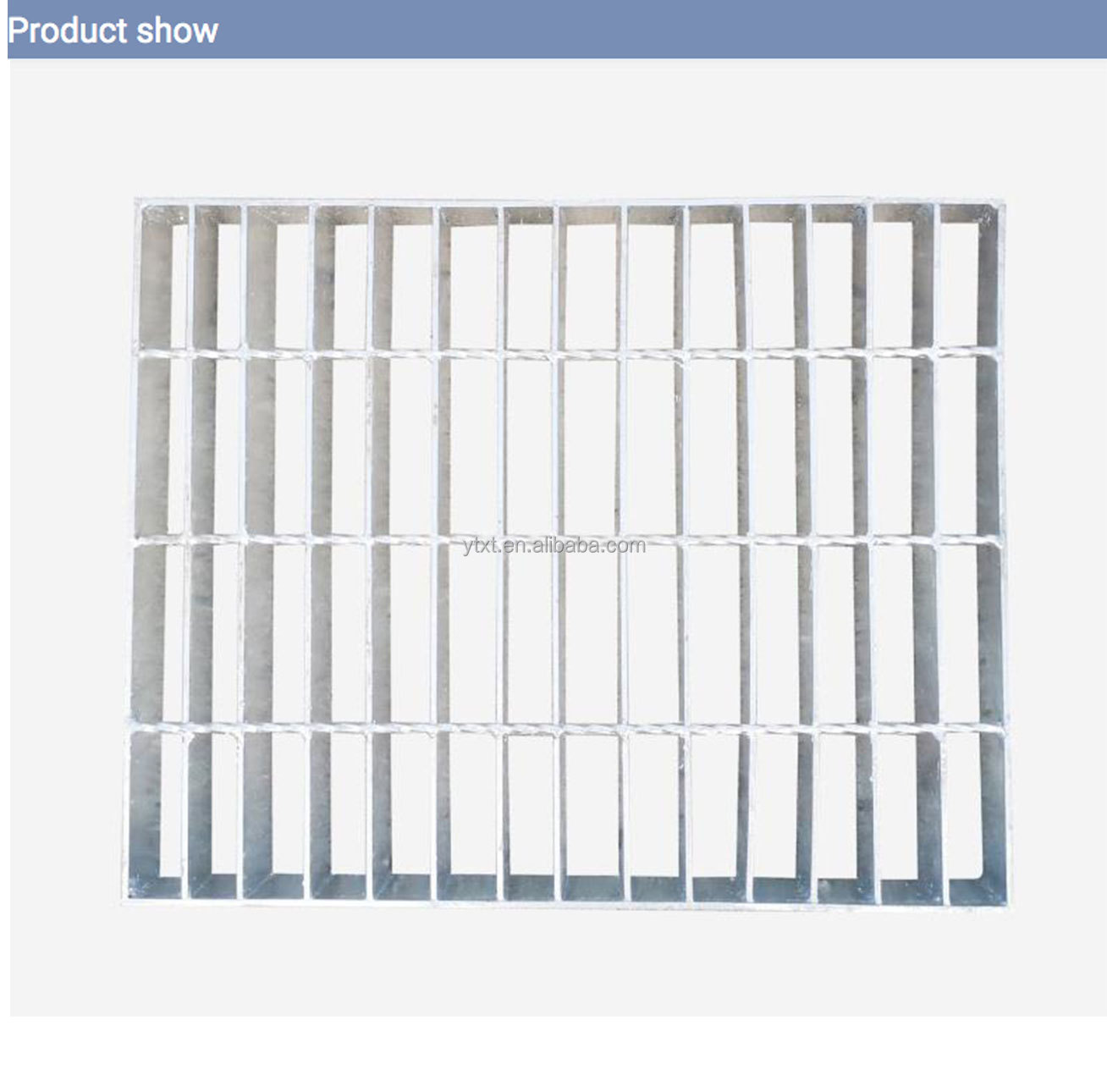 Galvanized Stainless Clip grating weight per square Round Steel Grating