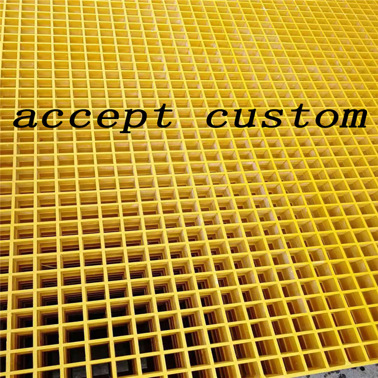 Floor Fiberglass Mesh Working FRP Platform Grid Walkway Plastic Gratings